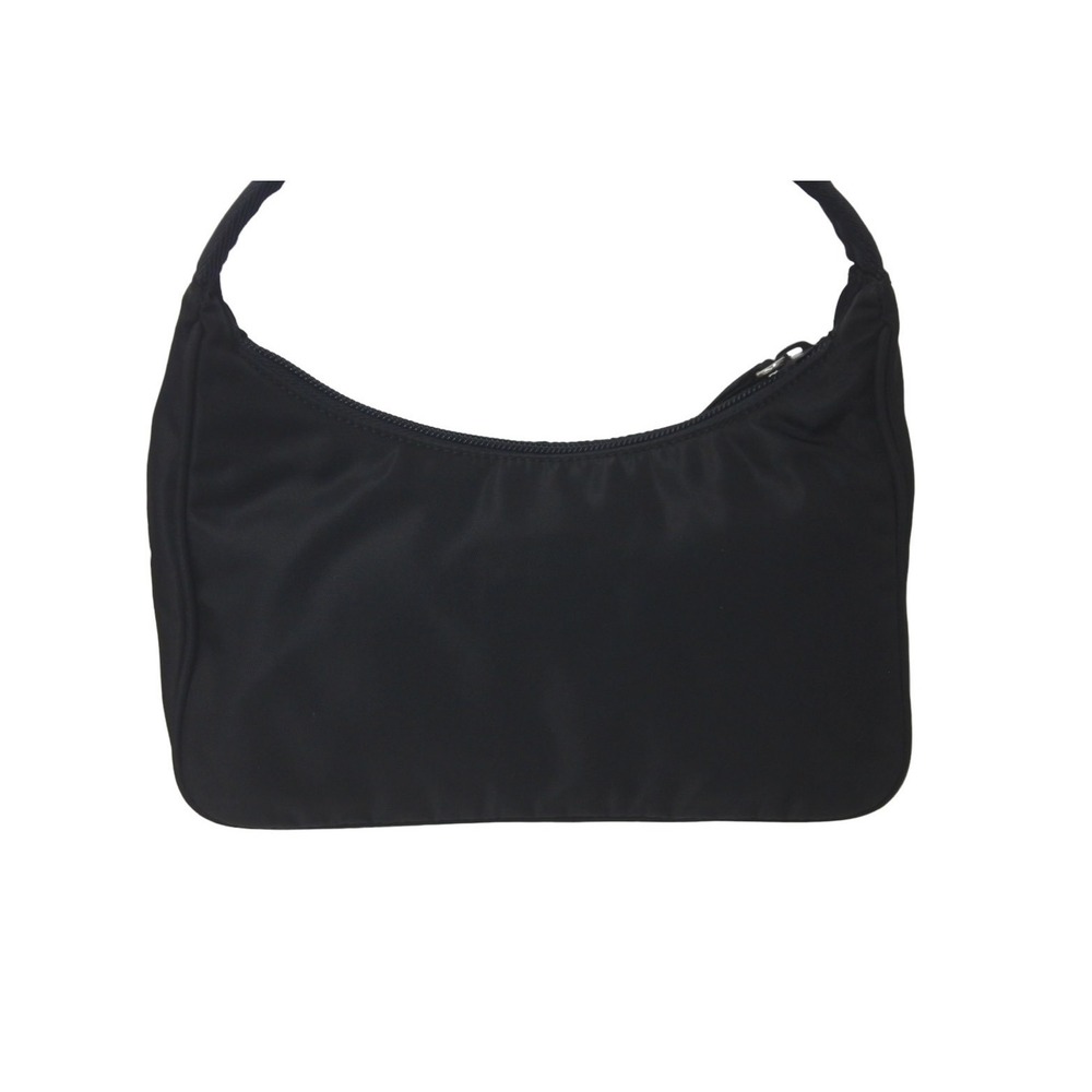 Prada Handbag Black Triangle Logo Hobo - Picture 3 of 10